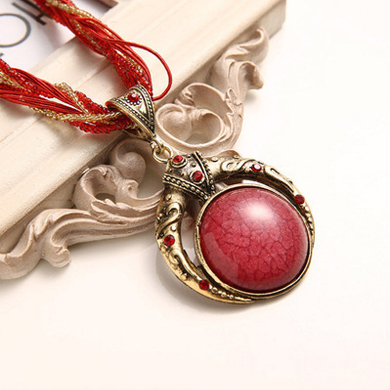 Collana con ciondolo boho