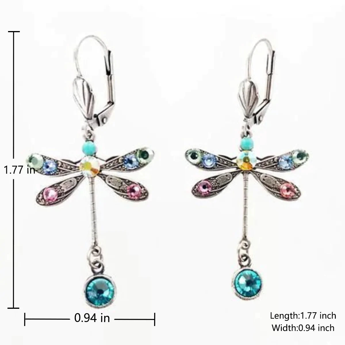 Orecchini eleganti con design a libellula