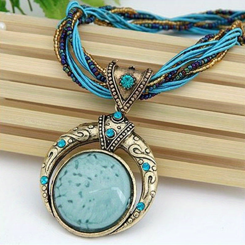 Collana con ciondolo boho