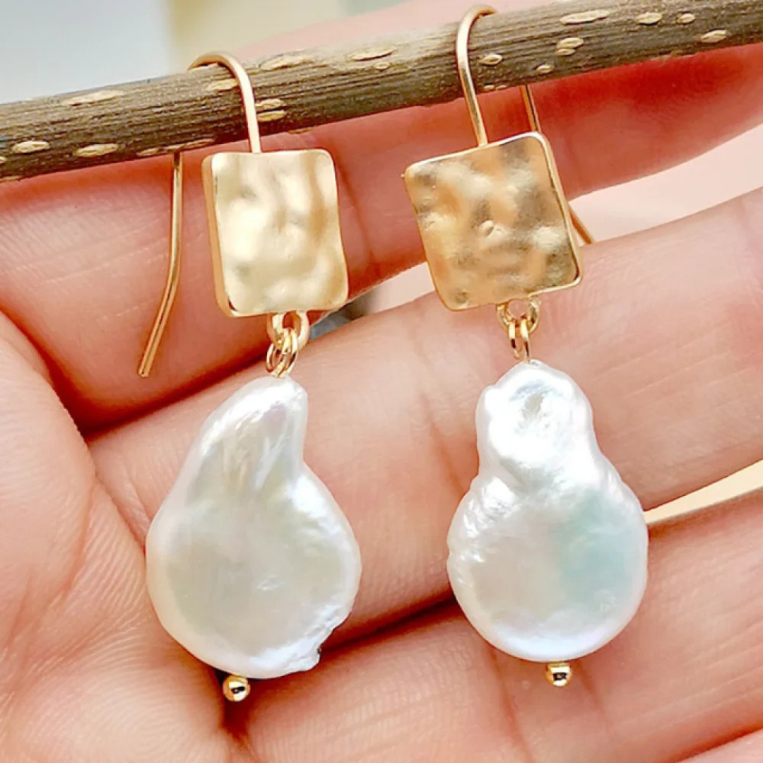 Orecchini chic con perla d’acqua dolce