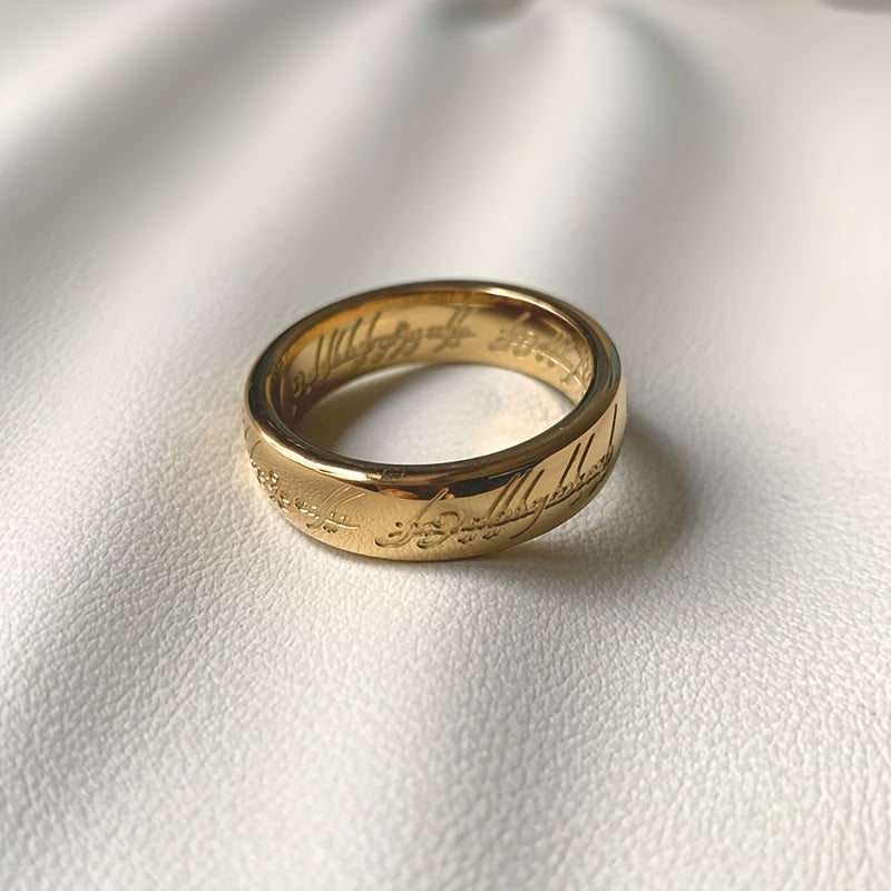 Anello placcato oro della forza