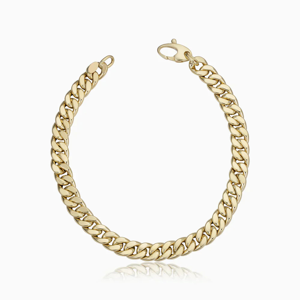 Estate Cuban Bracelet - Gold