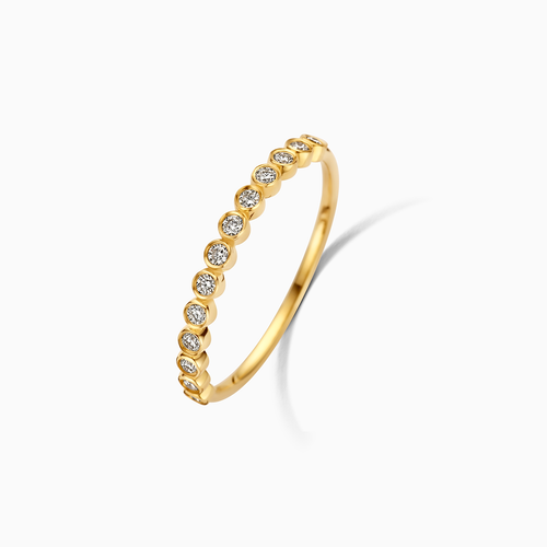 Diamond Bubble Ring | Gold