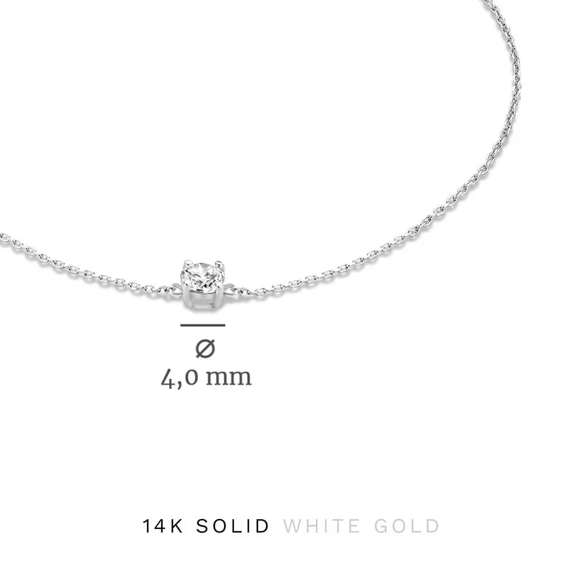 Cléa Moissanite Stone Set | White Gold