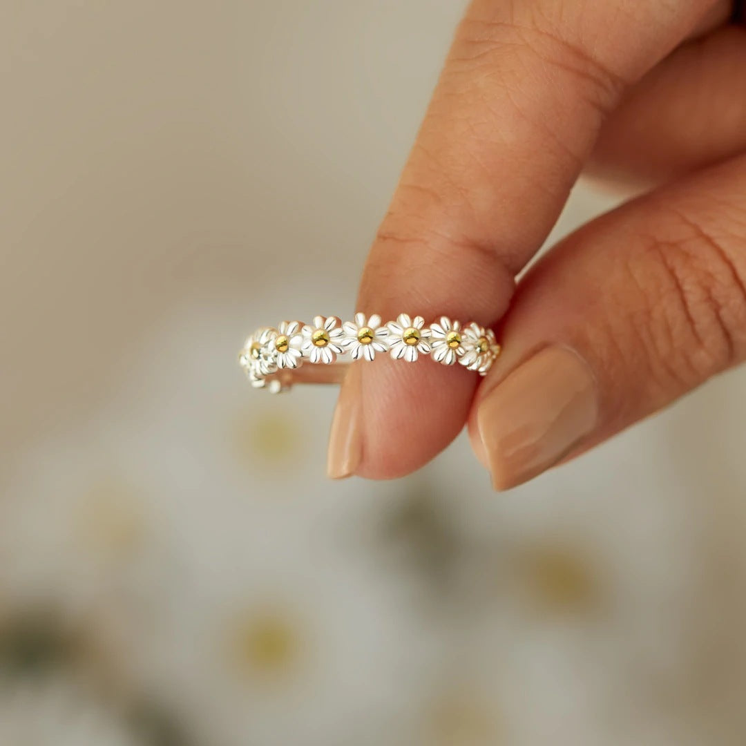 Anello floreale lussuoso