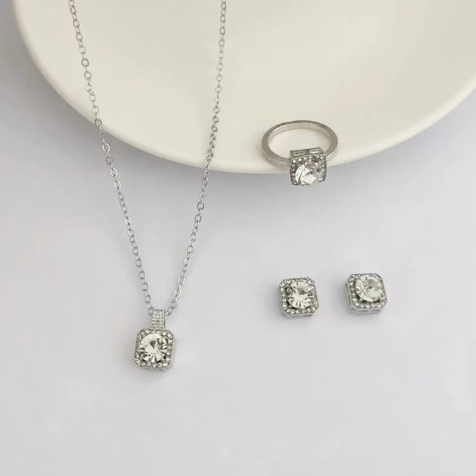 Set di Gioielli di Lusso a Cubo