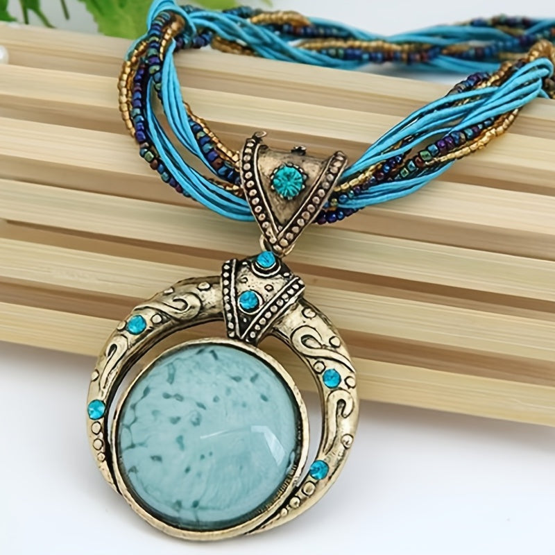 Collana con ciondolo boho