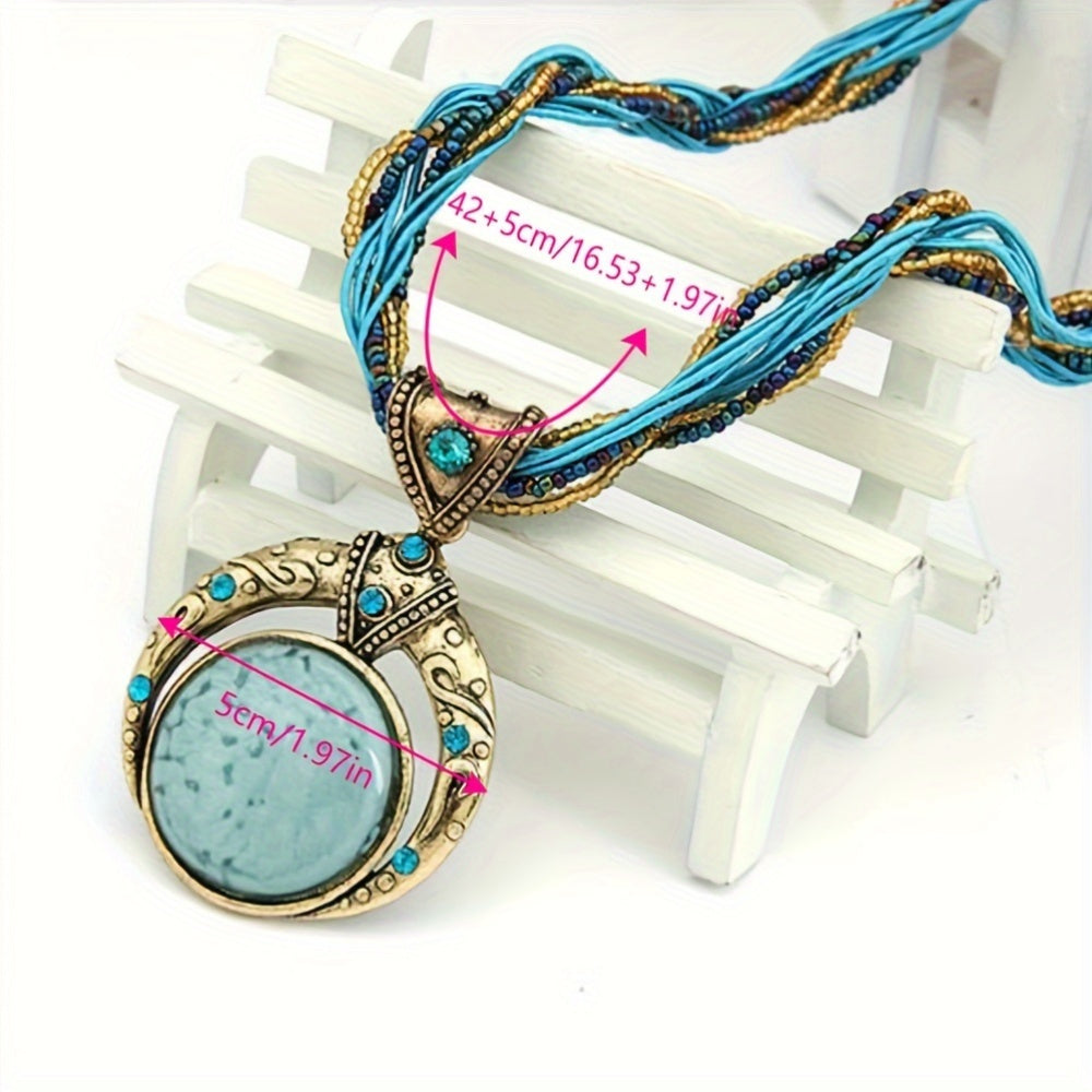 Collana con ciondolo boho