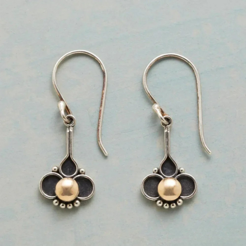 Orecchini Eleganti a Quadrifoglio con Perla in Argento