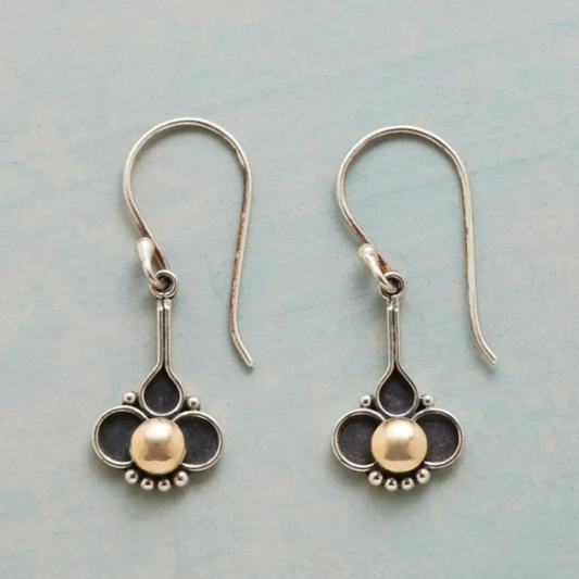 Orecchini Eleganti a Quadrifoglio con Perla in Argento