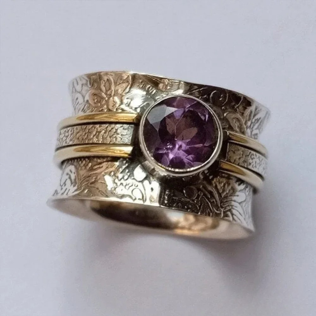 Elegant Crystal Meditation Ring
