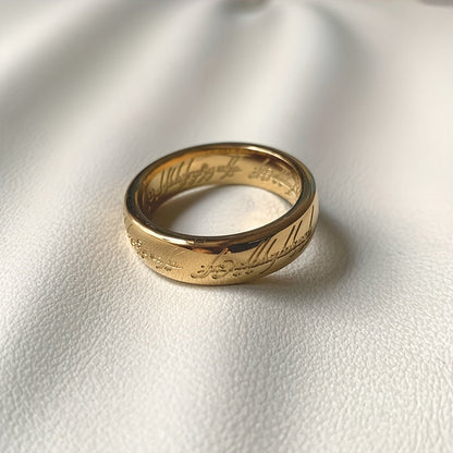 Anello placcato oro della forza