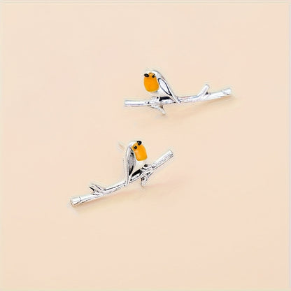 Orecchini con uccellini animali cartoon
