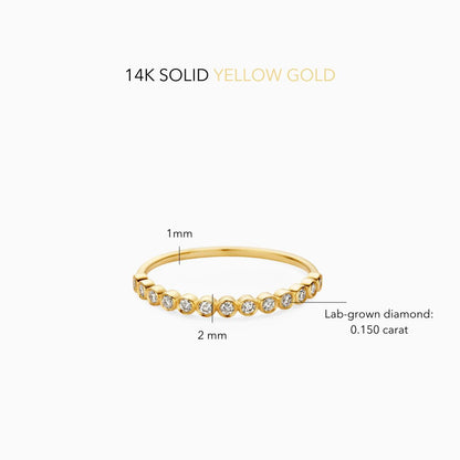 Diamond Bubble Ring | Gold