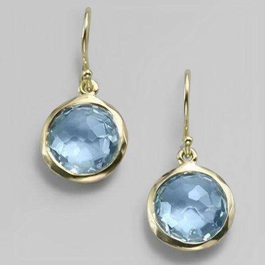 Orecchini chic con cristalli blu