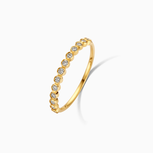 Diamond Bubble Ring | Gold