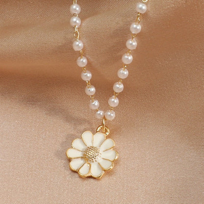 Ciondolo margherita con perla
