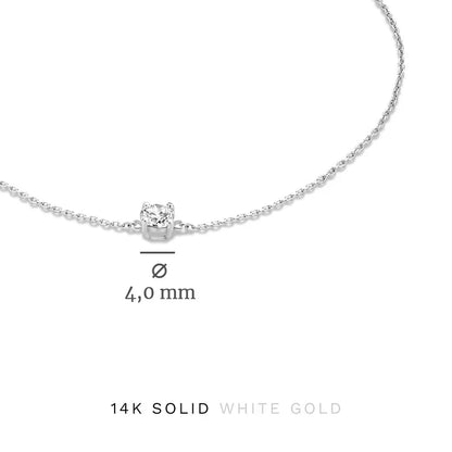 Cléa Moissanite Stone Set | White Gold