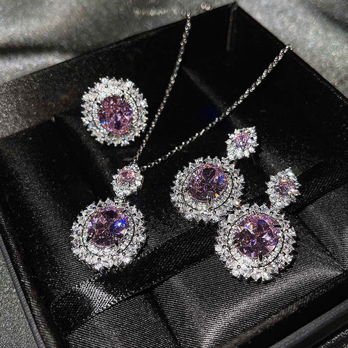 Vespera Aetherin Pink Set | White Gold