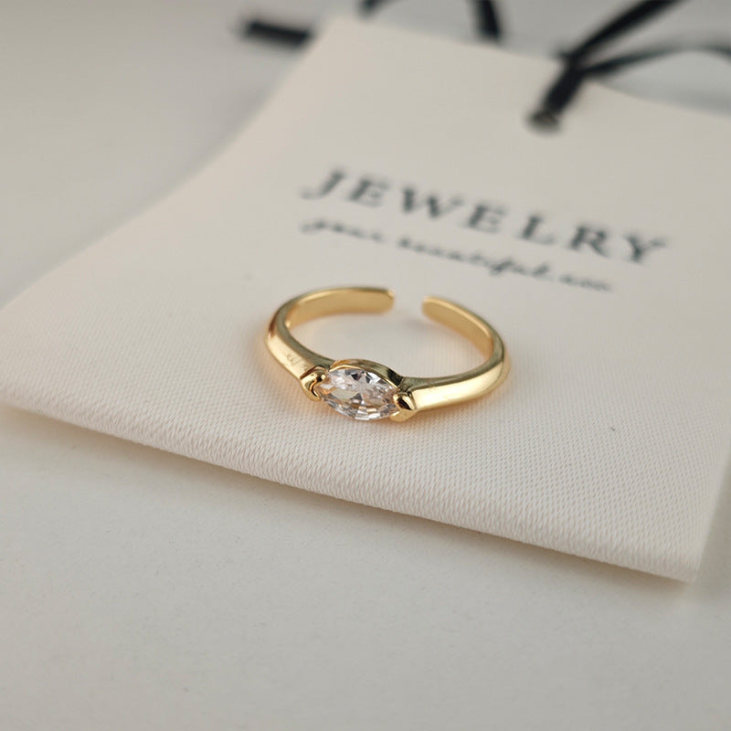 Aya Sterling Ring | Gold