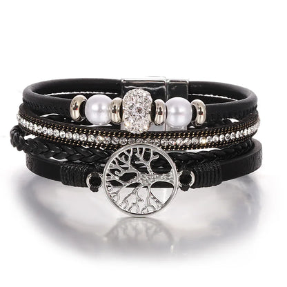 Tree of Life Rhinestone Bracelet
