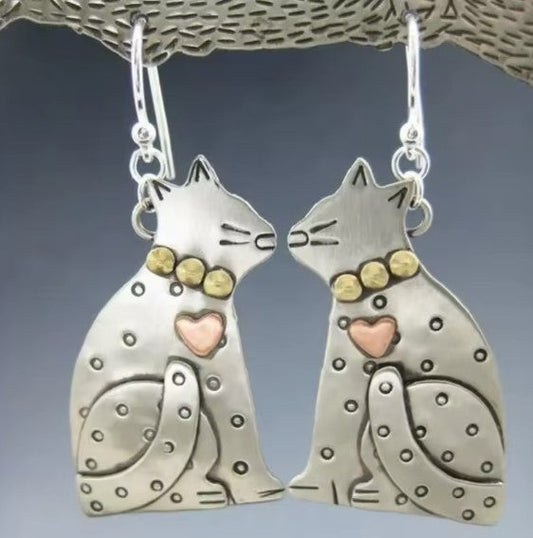 Orecchini Incantevoli a Forma di Gatto