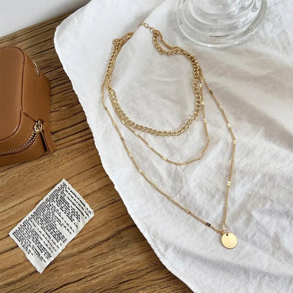 Collana elegante placcata oro e argento