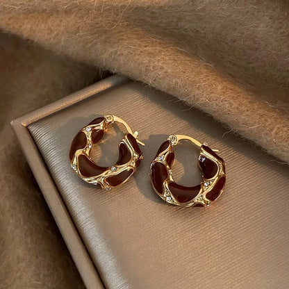 Orecchini a Cerchio Vintage a Forma di U