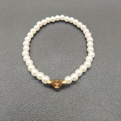 A-Z Heart Initial Bracelet