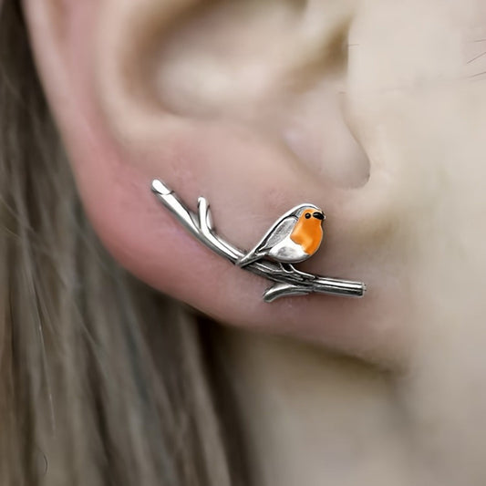 Orecchini con uccellini animali cartoon