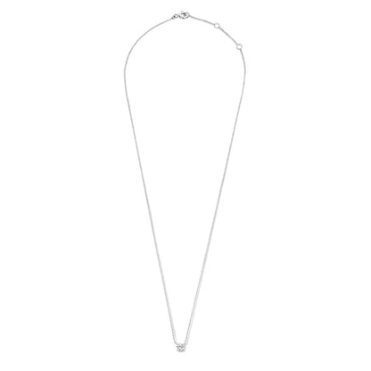 Cléa Moissanite Stone Necklace | White Gold
