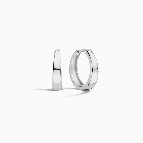 Gia Hoops | White Gold